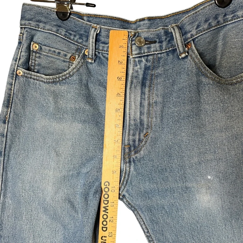 Mens Levi's 505 Straight Fit Jeans Light‎ Wash VTG Denim 33x32 Fit 33x30 Grunge